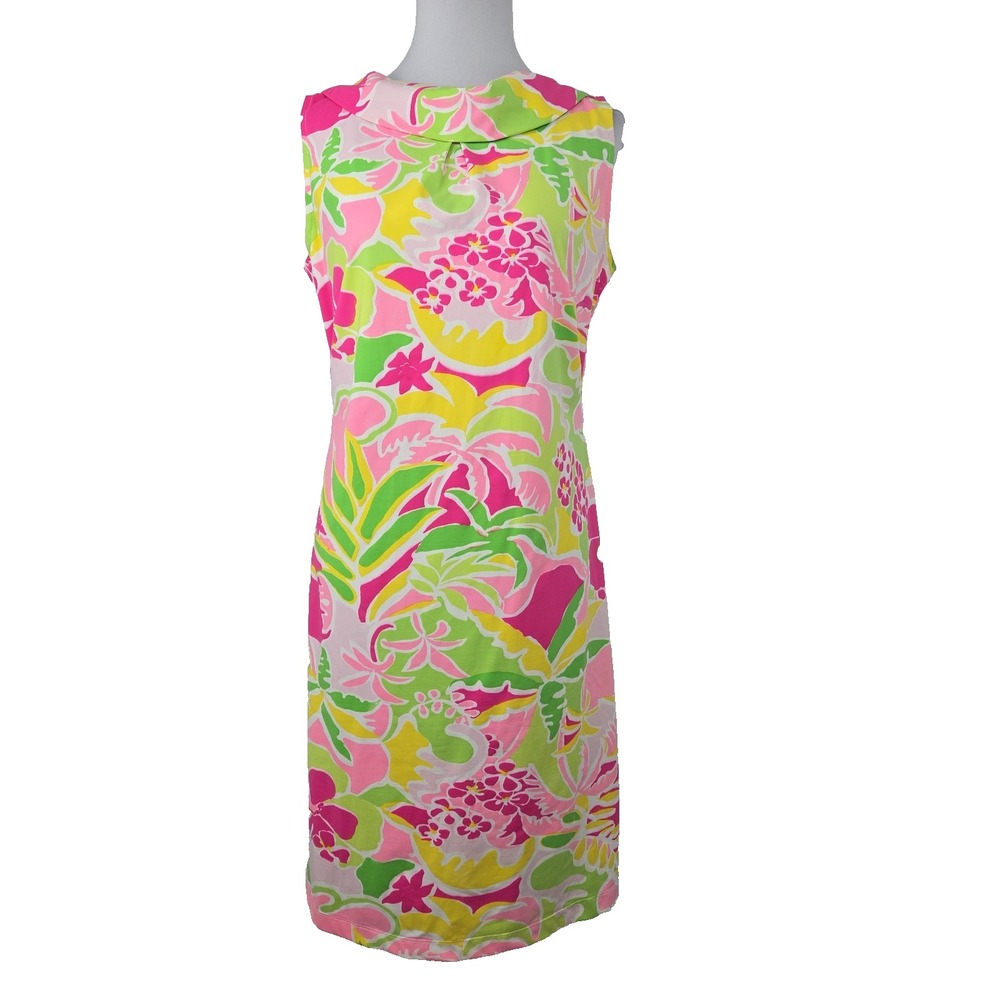 Katherine Way MEDIUM Floral Sleeveless Tactel Nylon Dress